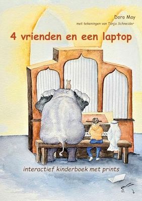 4 vrienden en een laptop: interactief kinderboek met prints: 3