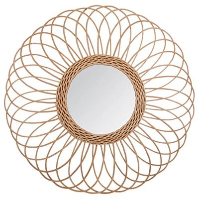 Spiegel 'Rosette – rotan D58 cm – Atmosphera