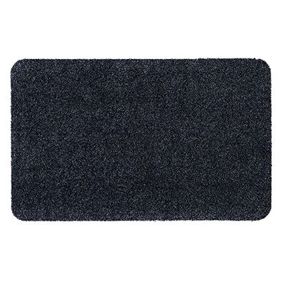 Générique Tappeto d’Ingresso Majestic – Blu Denim – 40 x 60 cm – Supporto in Vinile Antiscivolo