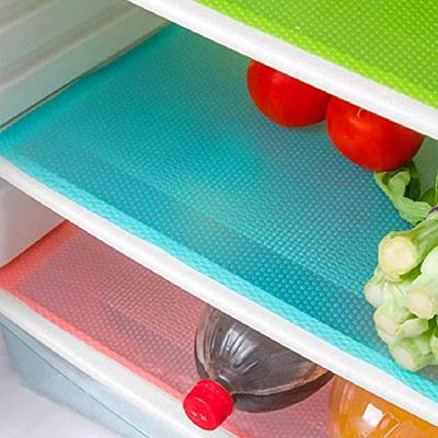 MayNest 12 Forros para refrigerador, Fundas Lavables, Accesorios de Cocina para el hogar, organización para Estante de Vidrio, estantes de Alambre, armarios, cajones (12 Blancos)