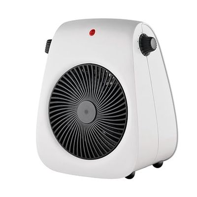Eden pulse Witte ventilatorkachel, 2000 W, 2 standen, kantelbeveiliging, met handgreep, 26,8 x 21,2 x 14 cm