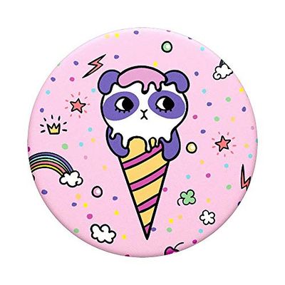 PopSockets PopGrip - Soporte y Agarre para Teléfonos Móviles y Tabletas con un Top Intercambiable - Sugar Bear