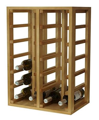 Expovinalia Botellero para 24 Botellas, Madera, Roble, 46x32x66 cm