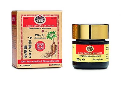 Naturando Ginseng Bianco Sigillo Oro Estratto Molle Tonico adattogeno ad azione Antiaffaticamento- confezione da 20 gr