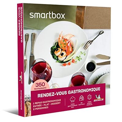 SMARTBOX - Coffret Cadeau Couple - Idée cadeau original - Expérience gourmande à deux : Dîner dans un restaurant gastronomique
