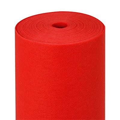 Tablecloth "Spunbond" Pre-Cut 120 Cm 60 Gsm 1,2X50,4 M Red Pp - 1 Units