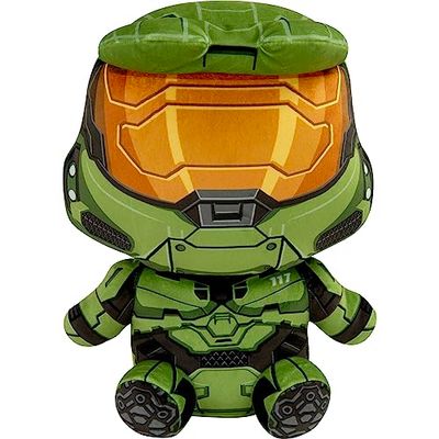 Club Mocchi Mocchi TOMY - Peluche Halo Master Chief Mega 38 cm- Peluches Halo à collectionner - Jouets sous licence officielle - Figurines d'action - Jouet Halo Master Chief +3 ans