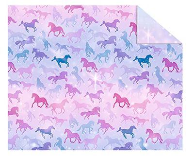 Ursus 11254601F - Carton photo « Chevaux » DIN A4-300 g/m² - 10 feuilles imprimées des deux côtés avec différents motifs - Carton de bricolage en cellulose fraîche pour un bricolage polyvalent