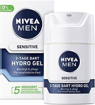 Nivea Men Sensitive 3-Tage Bart Hydro Gel, 50 milliliters