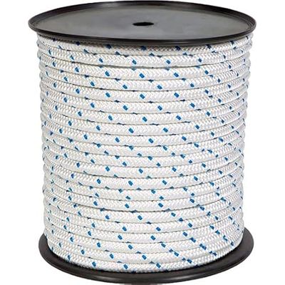Hilos Y Cuerdas Del Segura 5110120010 - Nylon trenz. bl/brte.t/driza 12 mm 10 mts blanco/azul