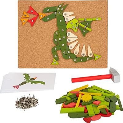 small foot houten hamerspel Plants & Creatures, met natuurmotieven voor kinderen vanaf 3 jaar, 12358