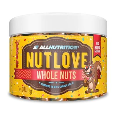 Allnutrition Nutlove Whole Nuts, Almonds in Milk Chocolate and Cinnamon - 300g