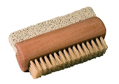 Croll & Denecke Brosse à ongles en bois avec pierre ponce naturelle