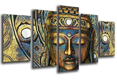 Quadro fotográfico Buda, Buddha, relaxamento, zen, meditação, Relax tamanho total: 165 x 62 cm XXL