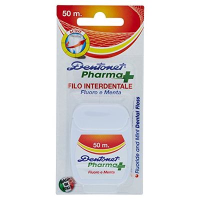 Dentonet-Pharma fil dentaire fluor et menthe-50 m