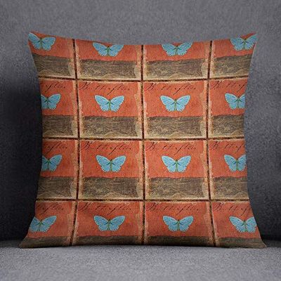 Bonamaison Decoratief Kussenhoes, Nieuw Ontwerp/Makkelijk in Onderhoud, Kussensloop met Verborgen Ritssluiting, Maat: 45x45 Cm - Ontworpen en Geproduceerd in Turkije