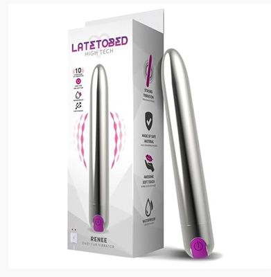 LATETOBED RENEE VIBRADOR 10 FUNCIONES USB PLATA