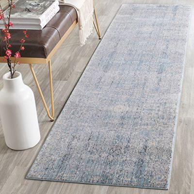 Safavieh Abella inspirowany stylem vintage, tkany dywan poliestrowy w kolorze turkusowym/Multi, 62 x 240 cm