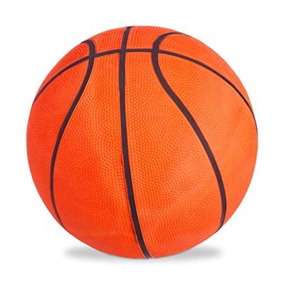 Relaxdays Palla da Basket, Ottima Presa, Indoor & Outdoor, con Valvola, Gomma, Allenamento, Ragazzi, Misura 7, Arancione