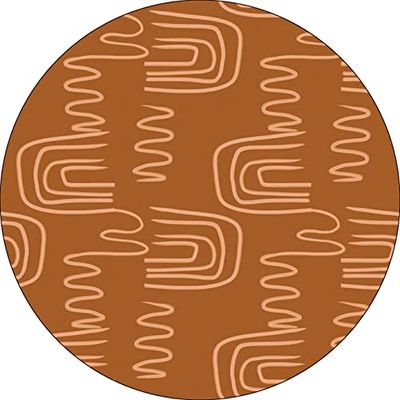Bonateks, Round Digital Printed Mouse Pad, Non-Slip Base, for Office and Home, Diameter:22cm