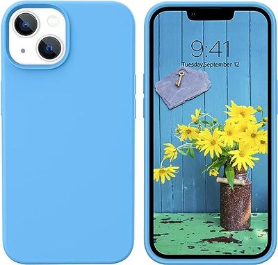 Siliconen telefoonhoes iPhone 13 beschermhoes slim case structuur valbescherming antislip krasbestendig