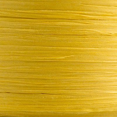 Italian Options Paper Raffia Ribbon 7mm x 100M - Yellow