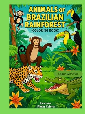 Animals of the Brazilian forest: to color