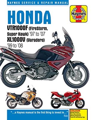 Haynes Honda VTR1000F Firestorm (Super Hawk) '97 to '07 XL1000V Varadero '99 To '08 Service and Repair Manual