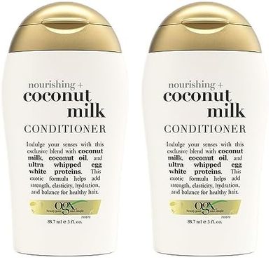 OGX Nourishing + Coconut Milk Travel Size Conditioner 88.7 ml (Pack of 2)
