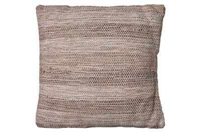 MADAGASCAR - SQUARED CUSHION WITH BROWN STITCHING