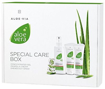 LR ALOE VIA Aloë Vera speciale verzorgingsdoos (gelconcentraat, propolis-crème, noodspray)