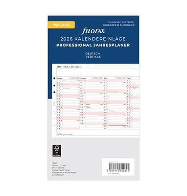 Filofax Agenda 2026 Personal Prof