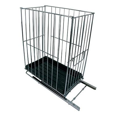 MSV Poubelle encastrable coulissante 19L Acier Chromée
