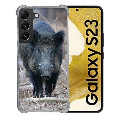 Cokitec Cover rinforzata in vetro temperato per Samsung Galaxy S23 a caccia di cinghiale Pin