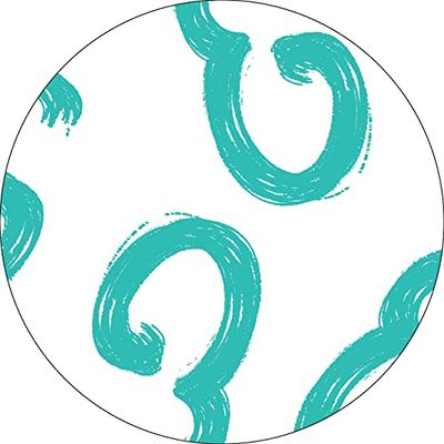 Bonateks, Round Digital Printed Mouse Pad, Non-Slip Base, for Office and Home, Diameter:22cm