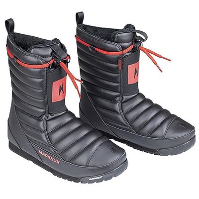 Madshus Unisex - Podium Booties voor volwassenen, zwart-rood, S (EU 40-41 / cm: 24,5-25,25)