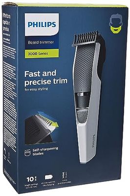 Philips Beardtrimmer serie 3000, regolabarba con tecnologia Lift & Trim (modello BT3206/14)