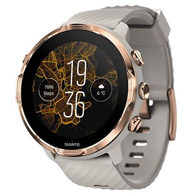 Suunto 7 Smartwatch Avec Application Polyvalente et Wear OS by Google, Mixte Adulte, Gris/Or Rose, Taille Unique