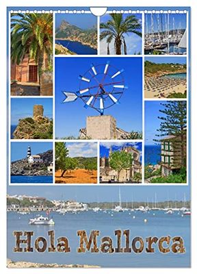 Hola Mallorca (Wandkalender 2026 DIN A4 hoch), CALVENDO Monatskalender: Mallorca, lebhafte Ferienorte und malerische Küstendörfer in vielen bunten Bildern
