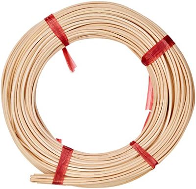 Rayher Rolo de vime natural, 1A Nr.7, 125 g, aprox. 35 m, 2,8 mm ø, artesanato, cestaria, 6502700