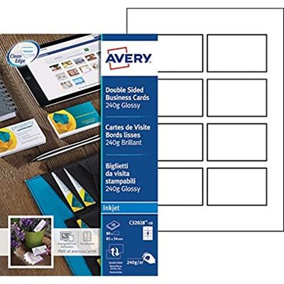 Avery Quick&Clean Double Sided Inkjet 250gsm C32028-10