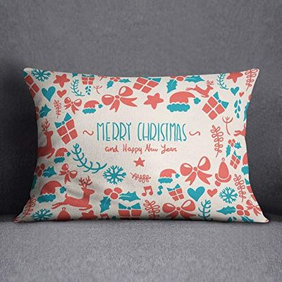 Questo Casa Housse de Coussin décorative pour canapé, café, 35 x 50 cm - Conçu et fabriqué dans la Türkiye