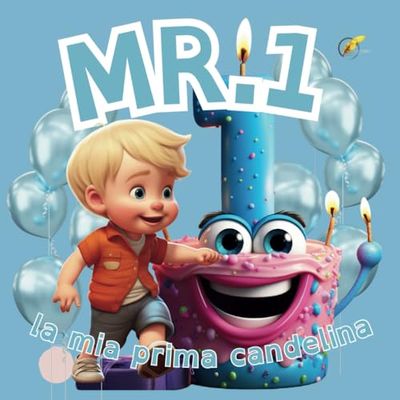 MR1-LA MIA PRIMA CANDELINA: LIBRO PERSONALIZZABILE PER FESTEGGIARE IL PRIMO COMPLEANNO DEL TUO BAMBINO (VERSIONE MASCHILE)