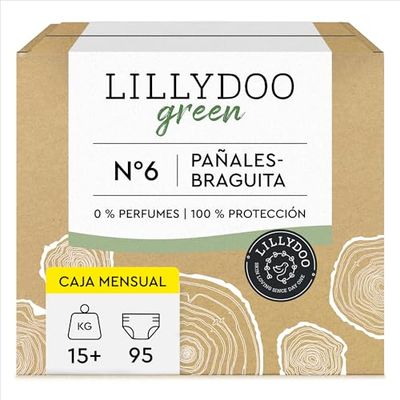 LILLYDOO Green milieuvriendelijke broek, maat 6 (15+ kg), maanddoos (95 stuks) (FSC Mix)