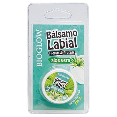 Bioglow Bálsamo Labial Aloe Vera - 7 Paquetes de 1 x 15 ml - Total: 105 ml