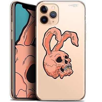 Caseink fodral för Apple iPhone 11 Pro Max (6,5) gel HD [tryckt i Frankrike - iPhone 11 Pro Max fodral - mjukt - stötskyddat ] kaninskalle