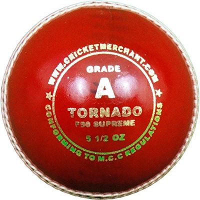CM Tornado F50 Supreme – klass A cricketboll, röd