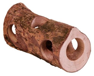 TRIXIE Tunnel tubolare Natural Living, legno di corteccia, ø 7 × 30 cm, 6131, materiali naturali al 100%, senza canali in resina