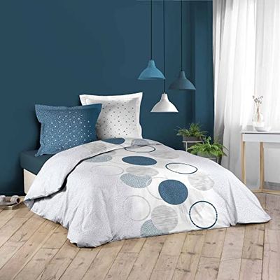 douceur d'intérieur, Set med 3 delar (240 x 220 cm) Lactee, 100% bomull