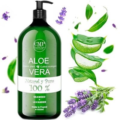 Aloe Vera och Lavendel Aftersungel 1000 ml intensiv uppfriskande, återfuktande och lugnande verkan (ansikte och kropp) efter solen. Reparerande balsam